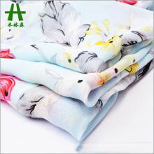Mulinsen Textile 75D Chiffon Scarf 100% Polyester Floral Print for Women